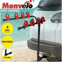 Car Bike Rack Carrier 4 Rear Mount Bicycle Foldable Hitch Mount Heavy Duty