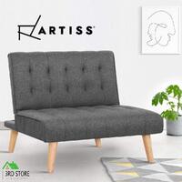 Artiss Sofa Lounge Recliner Chair Futon Couch Single Seater Modular Bed Set