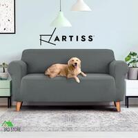 Artiss Sofa Cover Couch Covers 3 Seater Slipcover Lounge Protector Stretch Grey