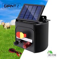 Giantz 3km Solar Electric Fence Energiser Energizer Charger 0.1J Farm Pet Animal