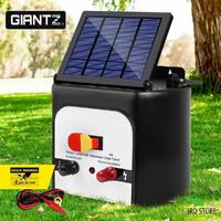 Giantz 8km Solar Electric Fence Energiser Energizer Unit For Goats Cattle Horses