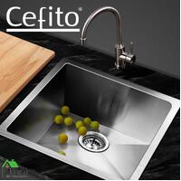 Cefito Stainless Steel Kitchen Sink Under/Topmount Sinks Laundry Bowl 440X440MM