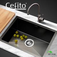 Cefito Stainless Steel Kitchen Sink Under/Topmount Sinks Laundry Bowl 450X300MM