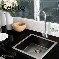 Cefito Stainless Steel Kitchen Sink Under/Topmount Sinks Laundry Bowl 510X450MM
