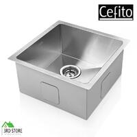 Cefito Stainless Steel Kitchen Sink Under/Topmount Sinks Laundry Bowl 360X360MM