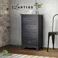 Artiss Bedside Table Chest of Drawers Dresser Cabinet Nightstand Tables Vintage