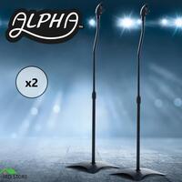 ALPHA 2pcs Speaker Stands Stand Tripod Home Studio Adjustable Height Surround