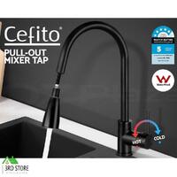 Cefito Pull Out Kitchen Tap Mixer Basin Taps Faucet Vanity Sink Swivel Brass WEL