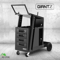 Giantz 4 Drawer Welding Trolley - Black