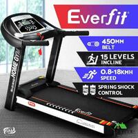 RETURNs Everfit Treadmill Electric Auto Incline Home Gym Exercise Machine Fitness 450mm
