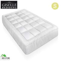 Giselle Bedding Bamboo Fibre Pillowtop Mattress Topper 1000GSM Cover Single