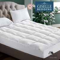 Giselle Bedding Prime Pillow top Mattress Topper Underlay Pad Mat Cover QUEEN