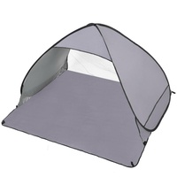 Pop Up Portable Beach Canopy Sun Shade Shelter Outdoor Camping Fishing Tent Mesh[2 Person,Grey]