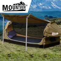 Mountview Double Swag Camping Swags Canvas Dome Tent Free Standing