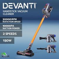Devanti Handheld Vacuum Cleaner Cordless Bagless Stick Handstick Vac Recharge