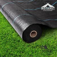 Instahut 3.66x 50m Weed Mat Matting Control Weedmat Woven Fabric Plant Cover