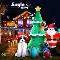 RETURNs Jingle Jollys 3M Inflatable Christmas Tree Santa Lights Outdoor Decorations
