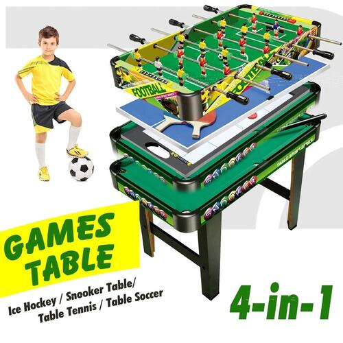 RETURNs 4-in-1 Games Table- Air Hockey / Pool / Foosball / Table Tennis
