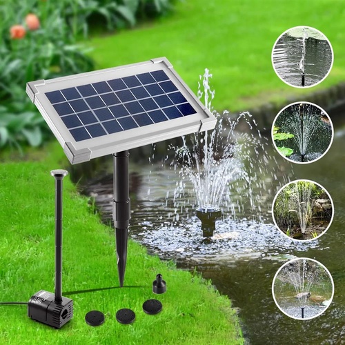 3.5w Solar Power Outdoor Fountain Water Pump with 4 Fountain Heads