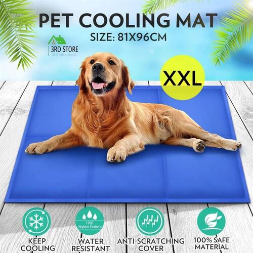 Pet Dog Self Cooling Pad Cool Gel Mat Non Toxic Bed Cushion XXL