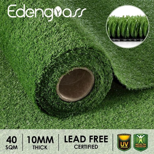 Edengrass 2X20M Artificial Grass Synthetic Turf Fake Mat Faux Lawn Garden Decor