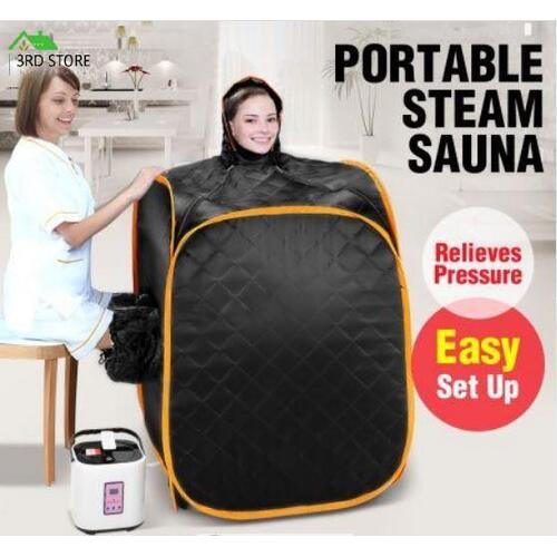 2-Person Sauna Tent Box Loss Weight Portable Home Body Spa Steamer Slimming Skin
