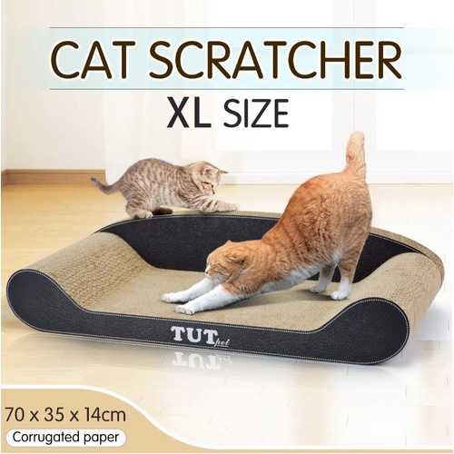 Cat Scratching Post Cat Toys Post Scratcher Corrugated Cardboard Pet Gym Toy -XL