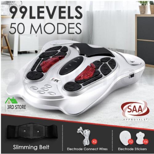 RETURNs Electric Foot Massager 99 Levels Vibration Wave Pulse Infrared Heat Therapy AU