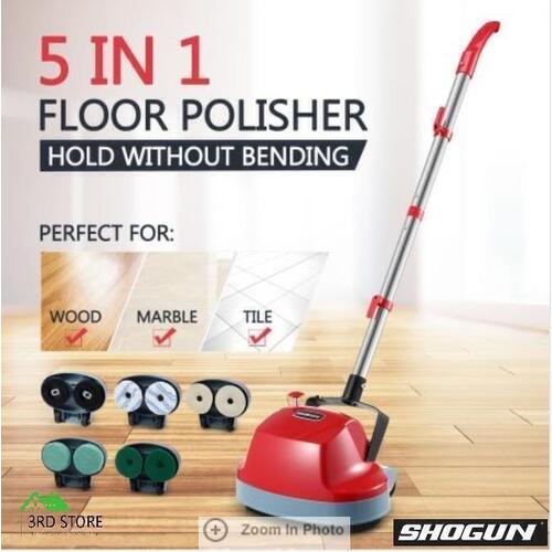 5 in 1 Floor Polisher Timber Carpet Tile Cleaning Wax Scrubber Buffer Cleaner