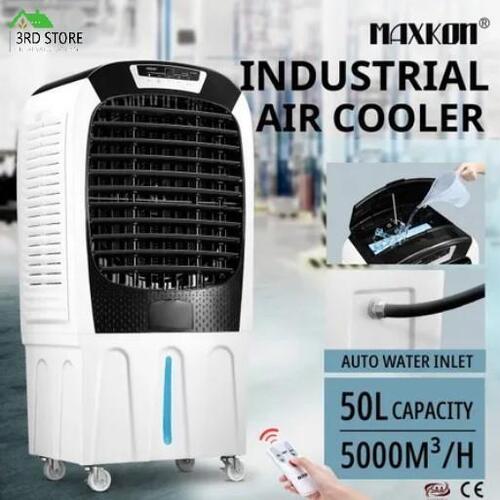 Maxkon 50L Evaporative Air Cooler Portable Conditioner Fan Cooling Ice Crystal