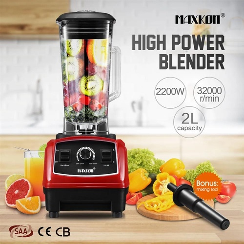 Maxkon 2L Commercial Blender Smoothie High Speed Mixer Food Processor Ice Crush