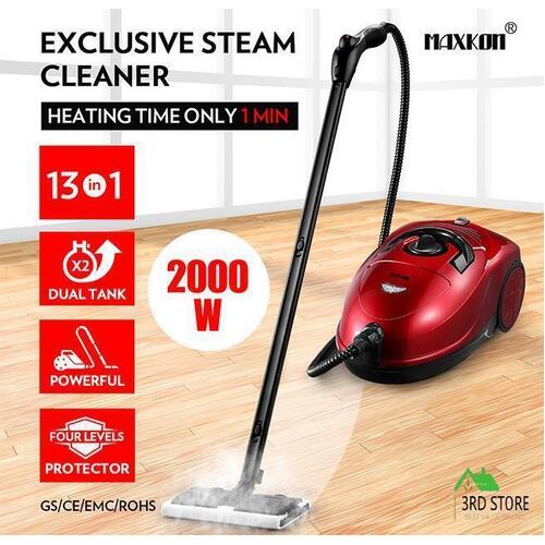 Maxkon 3.4L Steam Mop Cleaner High Pressure Steam Mop Machine 2000W