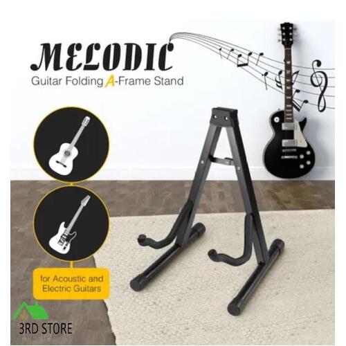 Melodic Guitar Stand A Frame Folding Electric Acoustic Bass Floor Rack Holder