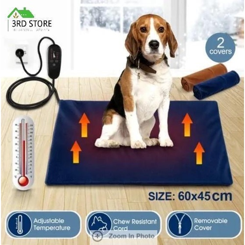 RETURNs Large Petscene Pet Heater Heating Pad Electric Heated Dog Cat Pad Mat 60x45cm