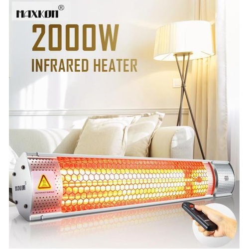 Maxkon 2000W Electric Infrared Heater Radiant Strip Outdoor Patio Halogen Heat