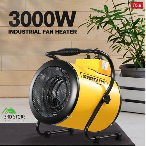 3000W Electric Industrial Fan Heater 2in1 Portable Free Standing Carpet Dryer