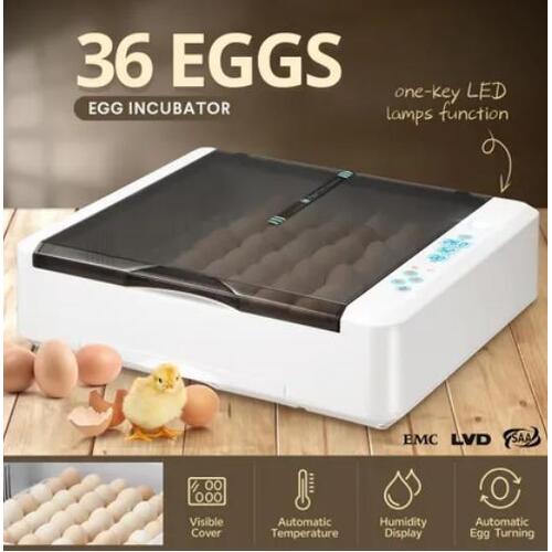 Automatic Egg Incubator Digital Fully 36-120 Eggs Poultry Hatcher Chicken Duck