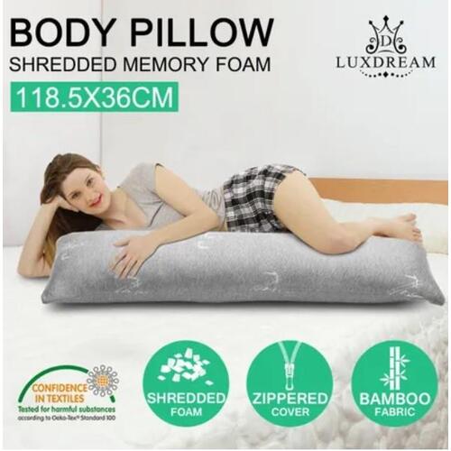 Luxdream Memory Foam Body Pillow Long Sleep Cushion Maternity Pregnancy Support