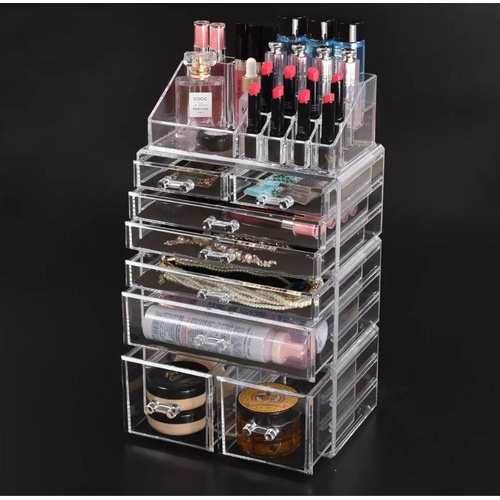 Cosmetic 7/8//9/10/11 Drawer Makeup Organizer Storage Jewellery Box Acrylic