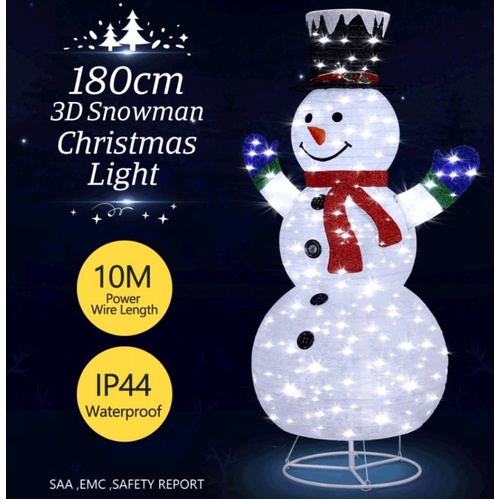 180CM 3D Christmas Snowman Light Christmas LED Light Xmas Light Decorations