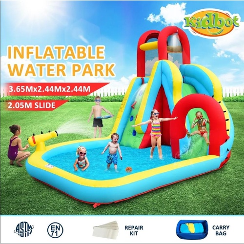 Inflatable Water Park Water Slide Kids Jump Castle Blow Up Pool Bouncer Play Toy
