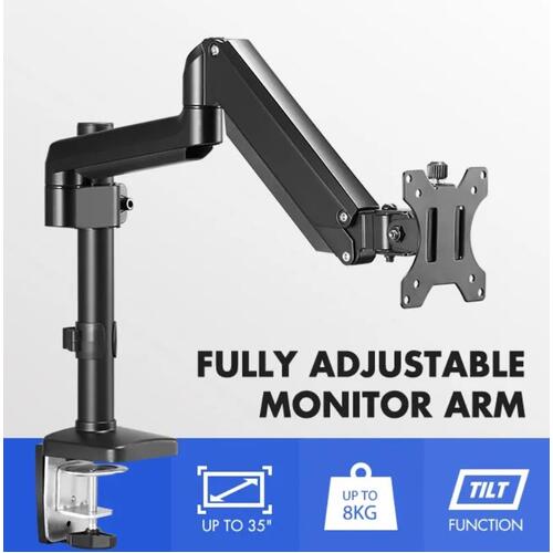 Monitor Stand Single Arm Computer Screen Bracket Desk Mount Tilt Swivel Holder