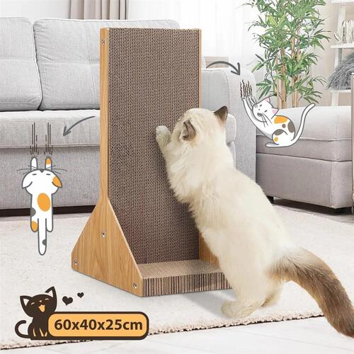 Corrugated Cardboard Cat Scratching Board Cat Tree Scratcher Pad Lounge Toy Furn