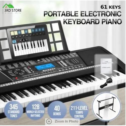 Melodic 61-Key Weighted Electronic Piano Keyboard 345 Timbres 40 Demo Songs