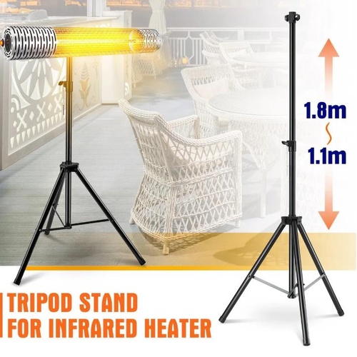 Maxkon Infrared Heater Tripod Stand Heavy Duty Adjustable Outdoor Indoor