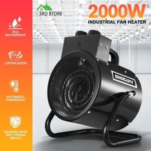 2 in 1 2000W Portable Electric Heater Industrial Fan Heater Freestanding Carpet