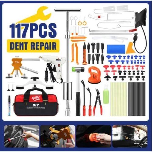 17PCS PDR Dent Repair Tool Kit Set Car Refrigerator Dent Removal Tool Suction Pu