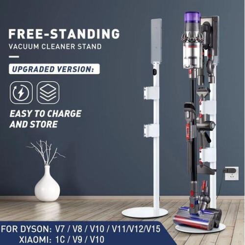Vacuum Cleaner Stand Accessory Rack Freestanding Wire Organiser Dyson V7 V8 V10