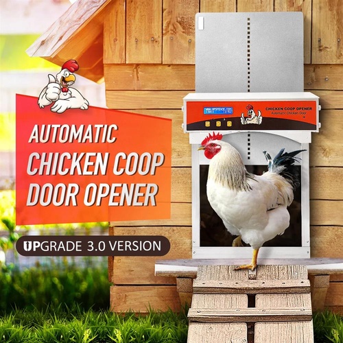Petscene Upgraded Automatic Chicken Coop Door Kit Auto Chicken Door Opener