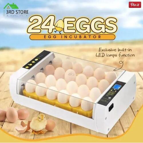 24 eggs Automatic Electronic Hatcher Chicken Hen Bird Poultry Digital Semi Egg